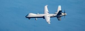 Military drone and autonomous aerial systems operating in modern warfare environment