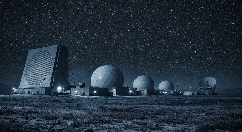 Phased array radar system used for missile warning and space-based threat detection
