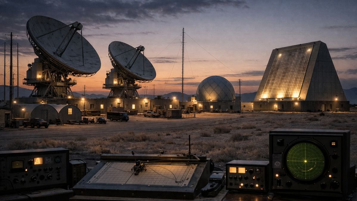 Early space surveillance radar network representing Cold War origins of space situational awareness development