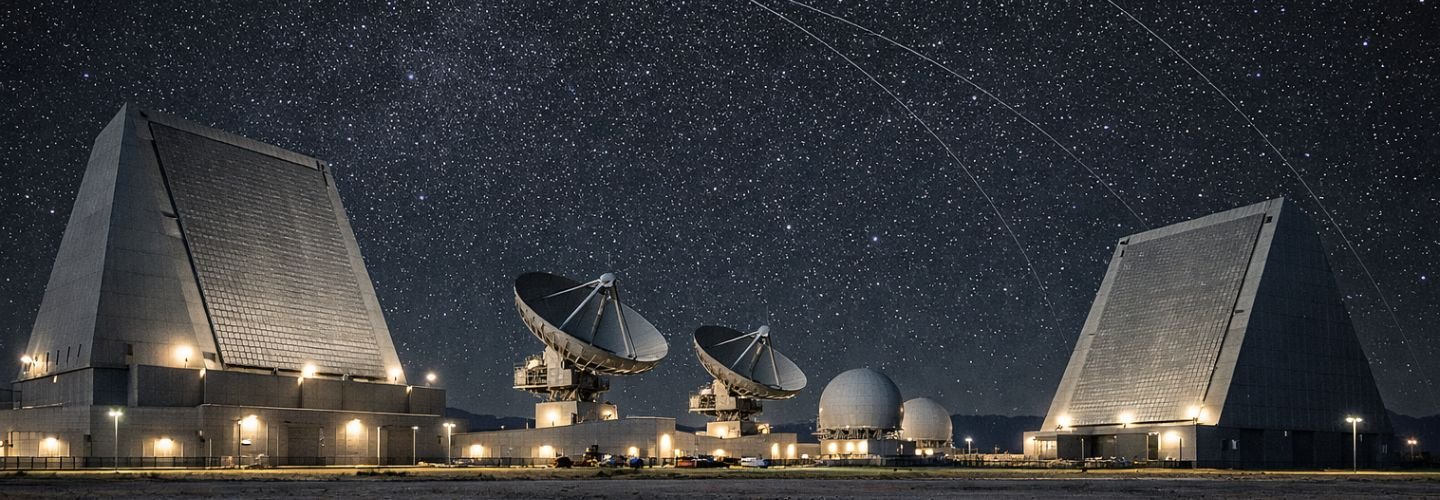 Ground-based radar facility monitoring objects in orbit representing space situational awareness infrastructure