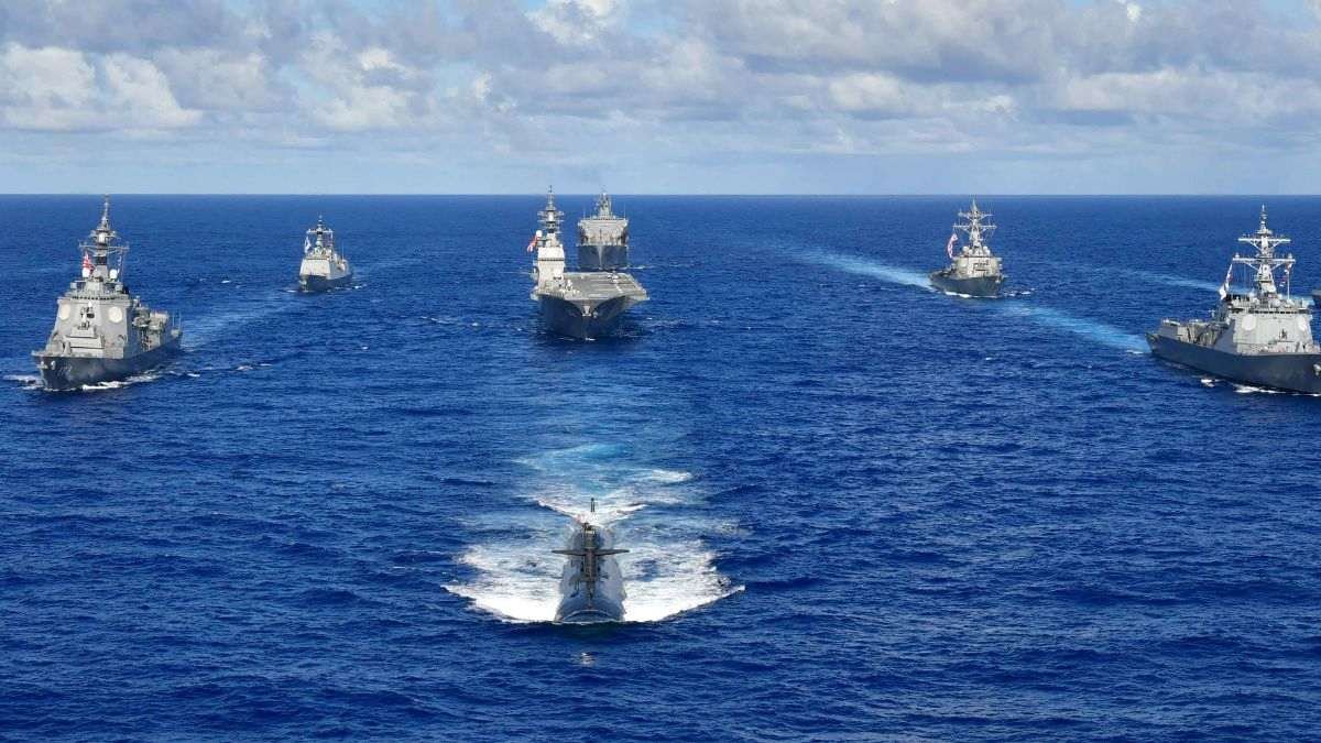 Chinese naval warships operating in the Indo-Pacific represent PLA maritime expansion and First Island Chain strategic competition