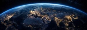 Global geopolitical map representing great power competition and the new international power balance in 2026
