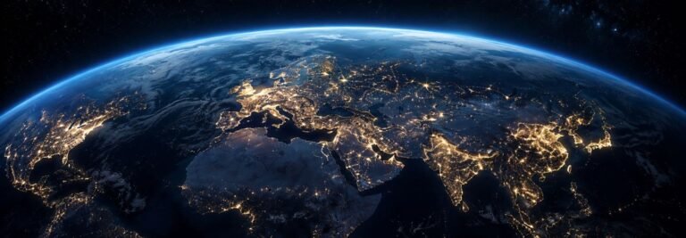 Global geopolitical map representing great power competition and the new international power balance in 2026