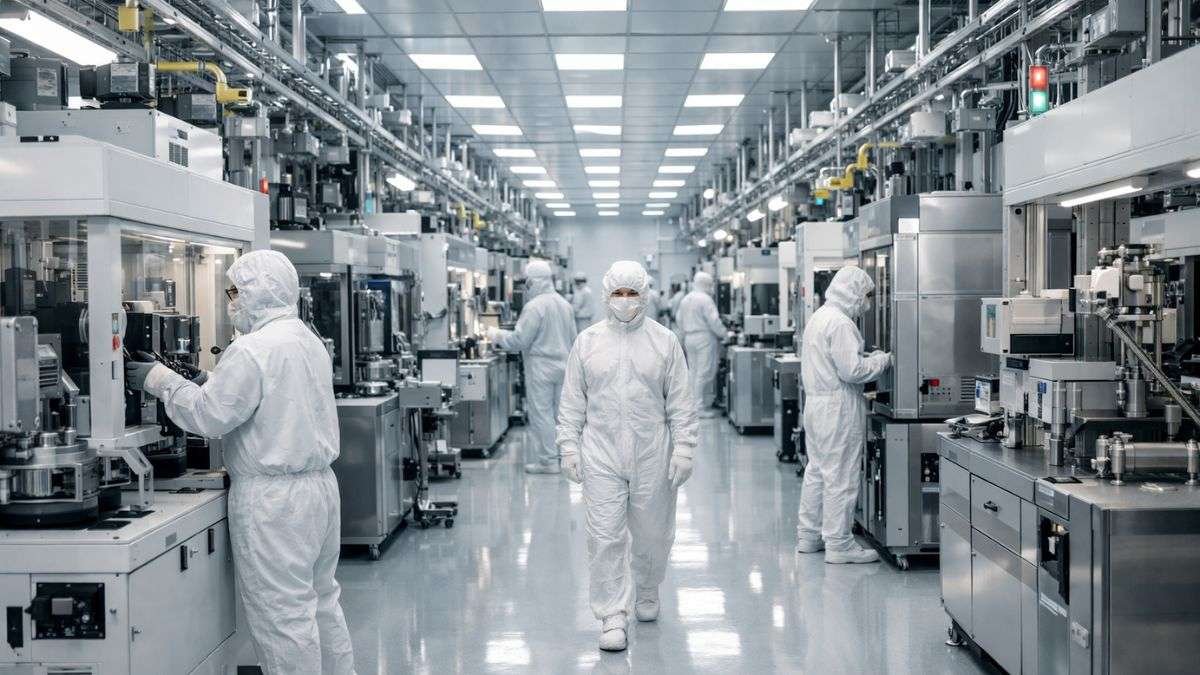 Advanced semiconductor manufacturing represents the geopolitical competition for technological dominance in AI and chip production
