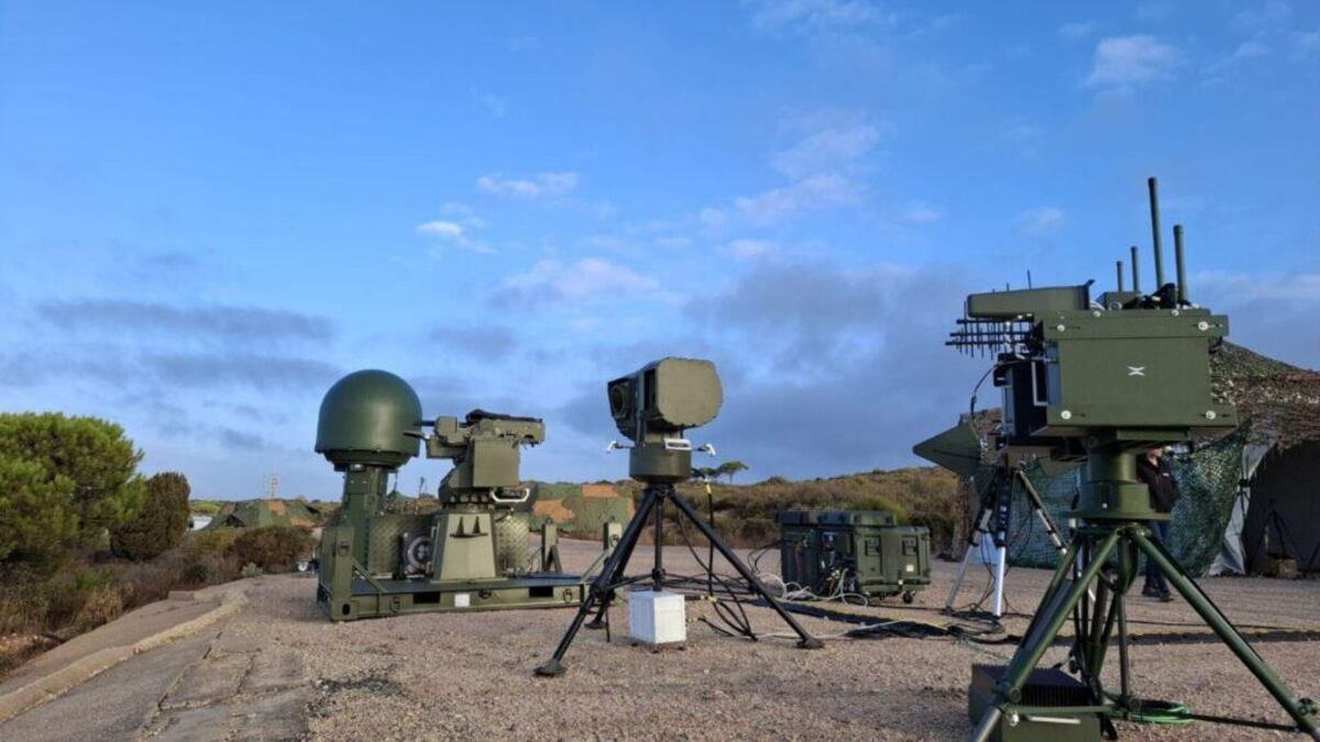Counter-drone systems with multiple sensor units deployed in a field for aerial threat detection.
